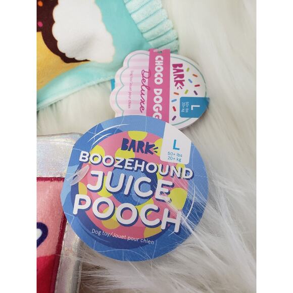 BARK BOX LOT 4 DOG TOY GIRL LARGE ICE CREAM CONE UNICORN CHOCO CHOCOLICK BEACH - Picture 6 of 10